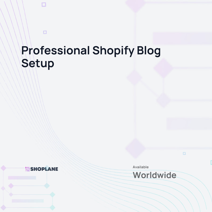 Professional Shopify Blog Setup - Digital Service