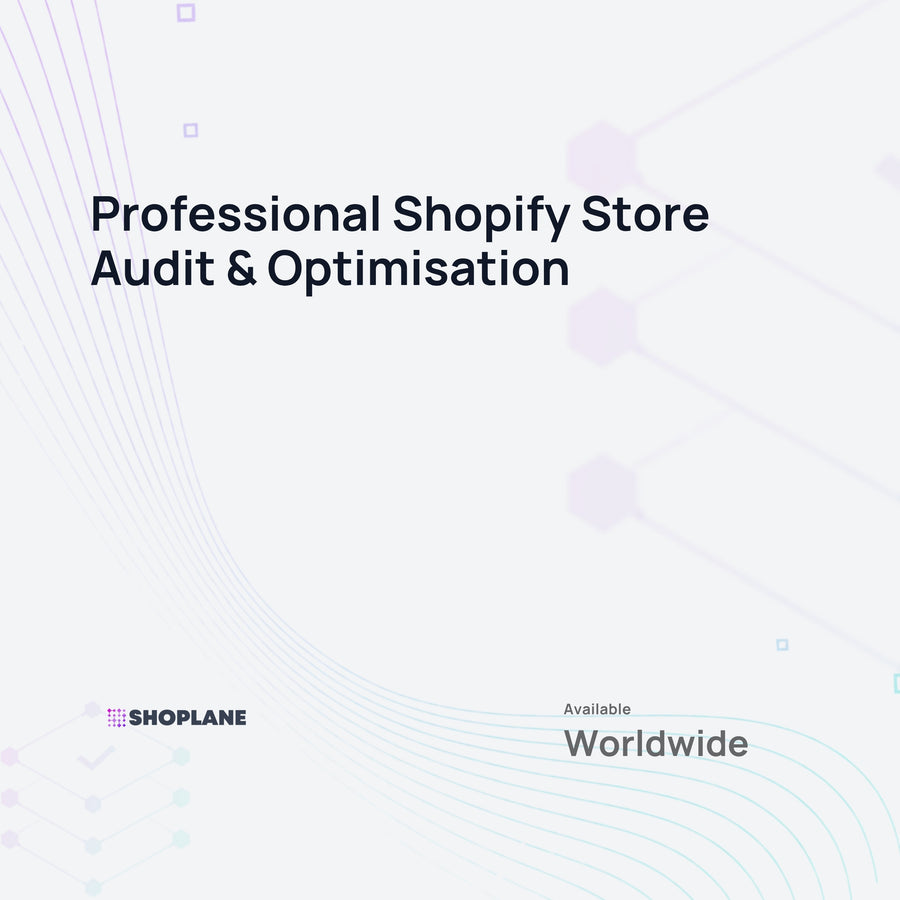 Professional Shopify Store Audit & Optimisation - Digital Service