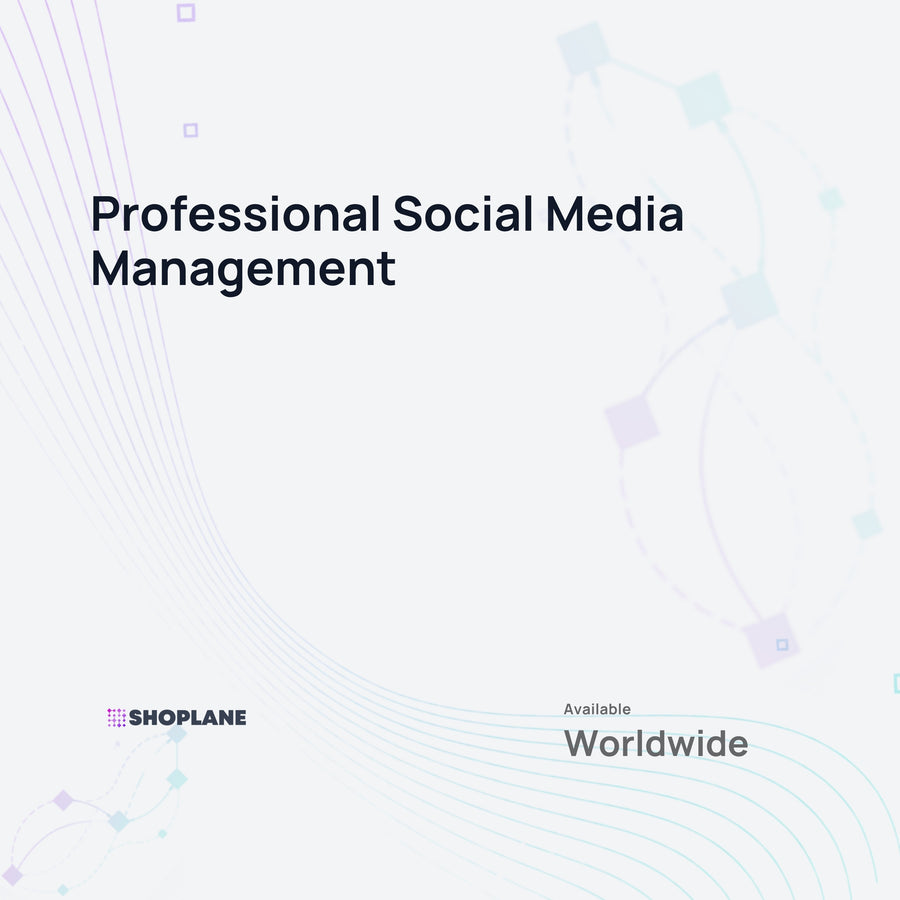 Social Media Management for Shopify Brands - Digital Service
